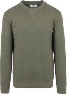 King Essentials The George Sweater Olijfgroen