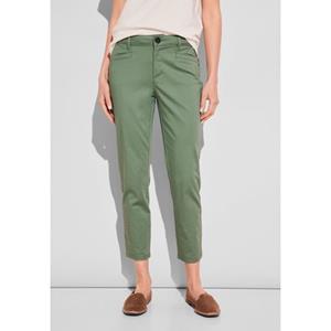 STREET ONE Chino in satijn-look