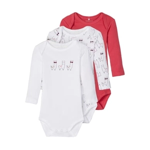 name it Lichaam NBFBODY 3 pack claret rood