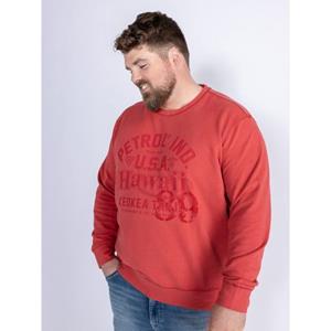 Petrol Industries - Heren Plus Size Artwork Sweater Journey - Rood