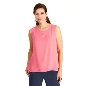 HERMANN LANGE Collection Shirttop halfdoorzichtig, in 2-lagen-look