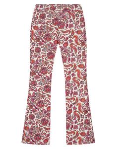 Nik & Nik Meisjes flared pants vibrant orange fuchsia pop