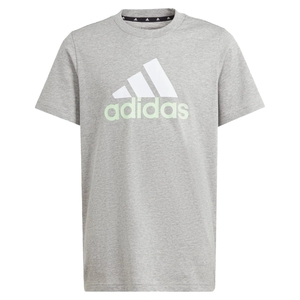 Tweekleurig katoenen T-shirt met groot kinderlogo adidas Essentials