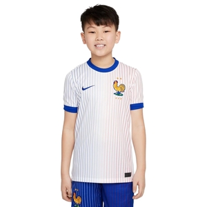 FFF (herenelftal) 2024/25 Stadium Uit Nike Dri-FIT replica voetbalshirt voor kids - Wit