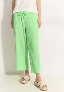 cecil 7/8-broek van mousseline