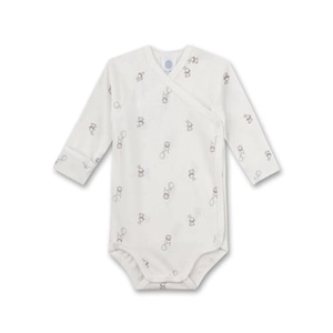 Sanetta Wikkelbody lange mouw off white