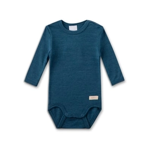 Sanetta - Kid's Wool Body L/S - Merino-ondergoed, blauw