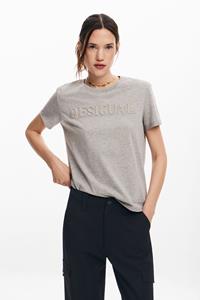 desigual Strass logoshirt - BLACK
