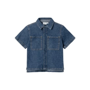 name it Denim overhemd Nmmpeter Donkerblauw Denim