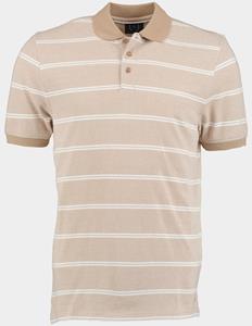 Scotland Blue Polo korte mouw chase polo oxford stripes 24108ch47sb/820 sand