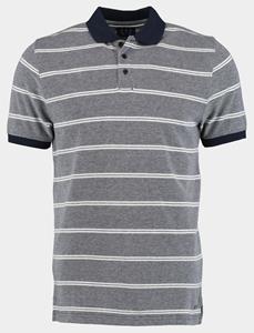 Scotland Blue Polo korte mouw chase polo oxford stripes 24108ch47sb/290