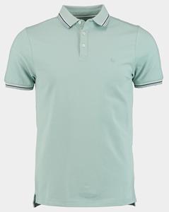 Bos Bright Blue Polo korte mouw jesse polo contrast collar 24108je24bo/212 blue surf