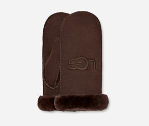 UGG Shearling Logo Embroidered-want voor dames  in Brown, 