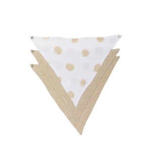 kindsgard Driehoekige sjaal kludly 3-pack beige