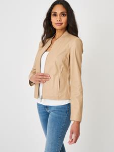 REPEAT cashmere Korte leren jas