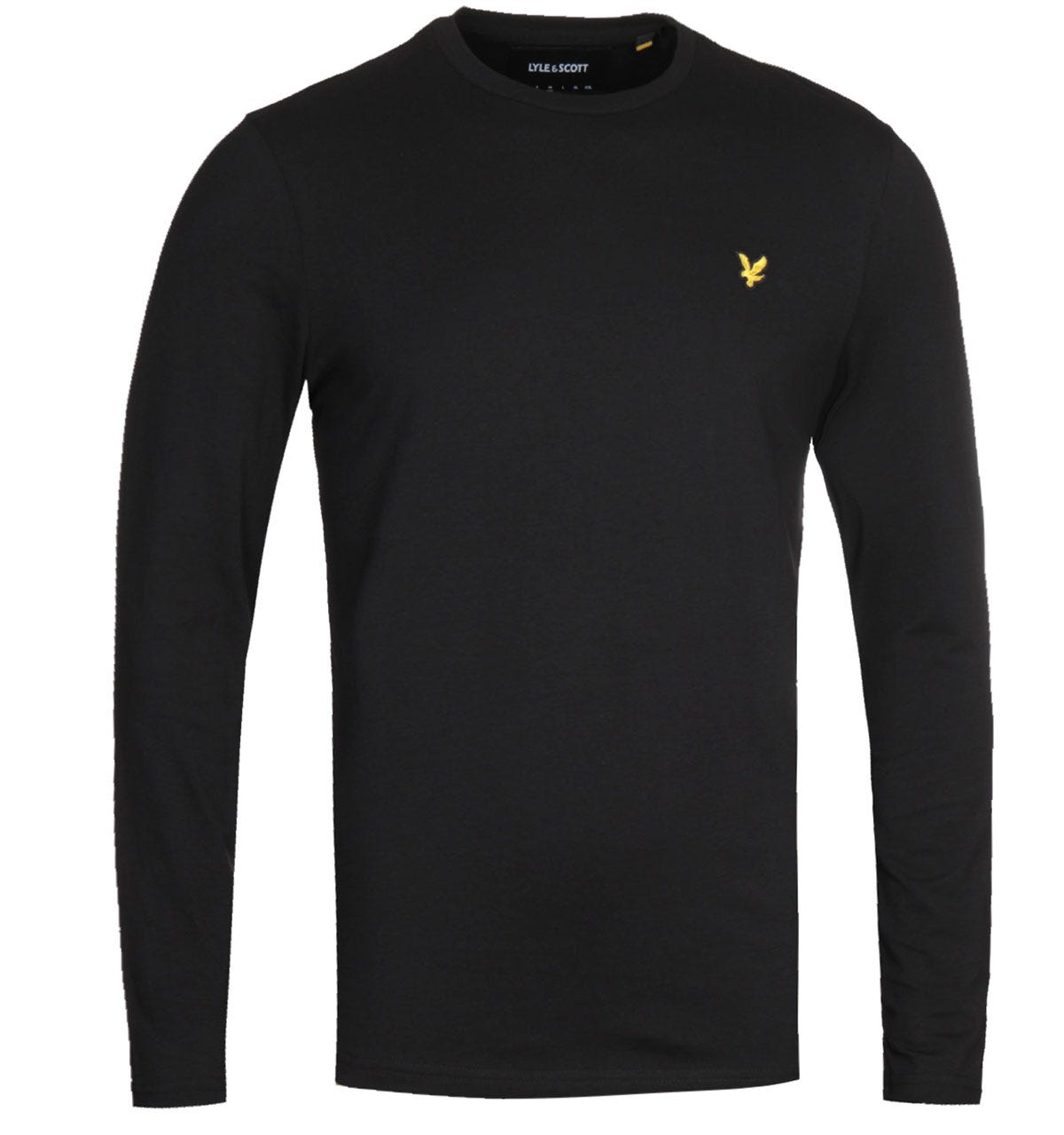 Lyle & Scott gitzwart T-shirt met lange mouwen