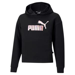 Puma Essentials Logo Cropped Hoodie Junior