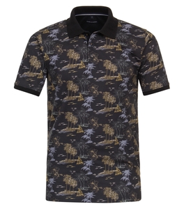 T-shirt Casa Moda Poloshirt Print Navy