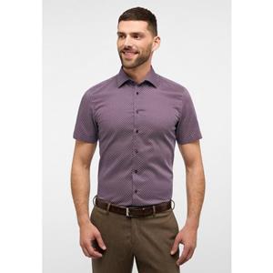 Eterna Overhemd met korte mouwen Slim fit NON IRON (strijkvrij)