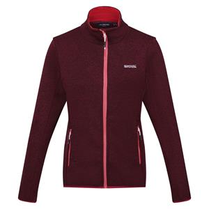 Regatta Dames/Dames Newhill Marl Full Zip Fleecejack (Bourgogne/Rumba-rood)