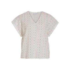 Vila Bedrukte blouse met korte mouwen