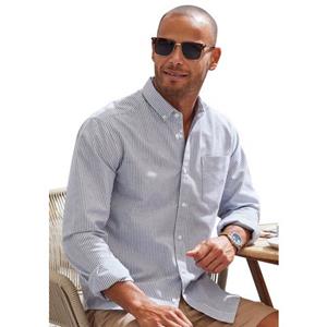 H.I.S Overhemd met lange mouwen Regular fit Oxford overhemd langarm met button-down-kraag van 100% katoen