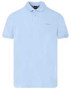 Hugo Boss Poloshirt pe interlock open blue