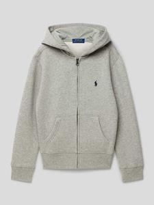 Polo Ralph Lauren Teens Sweatjack met capuchon en labelstitching