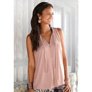 Lascana Tanktop met bandjes bij de hals, elegante blousetop