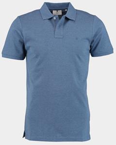 Bos Bright Blue Polo korte mouw fang polo pique 24108fa63bo/268 jeans blue