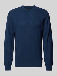 Boss Orange Gebreide pullover met ronde hals, model 'Klincru'