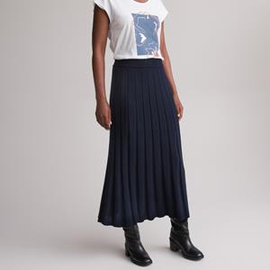 ANNE WEYBURN Lange plissérok in tricot