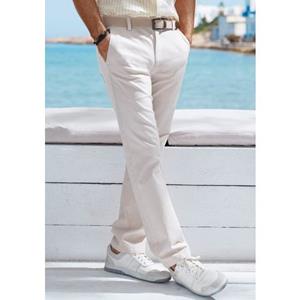 John Devin Chino Regular-fit, lange Oxford broek