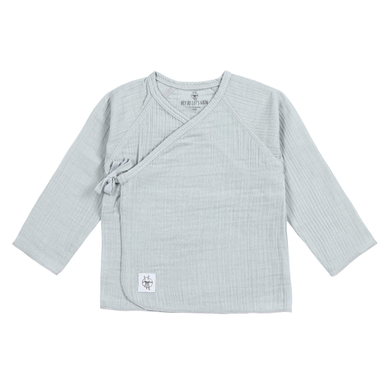 LÄSSIG powder Mousseline wikkelshirt blauw