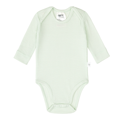 LÄSSIG Baby body Tencel geribde lange mouw mint