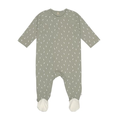 LÄSSIG Baby pyjama met voetjes Spikkels groen
