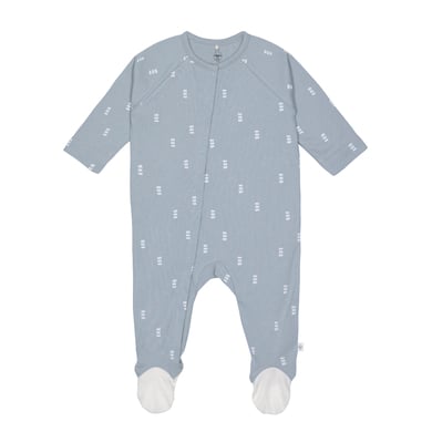 LÄSSIG Blocks Babypyjama met voetjes lichtblauw