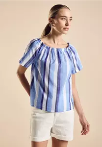 Street One Chambray blouse met strepen