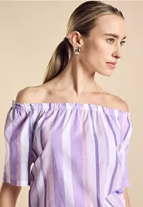 Street One Chambray blouse met strepen