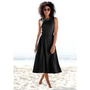 Beachtime Midi-jurk , elegante jersey jurk, basis, a-lijn jurk