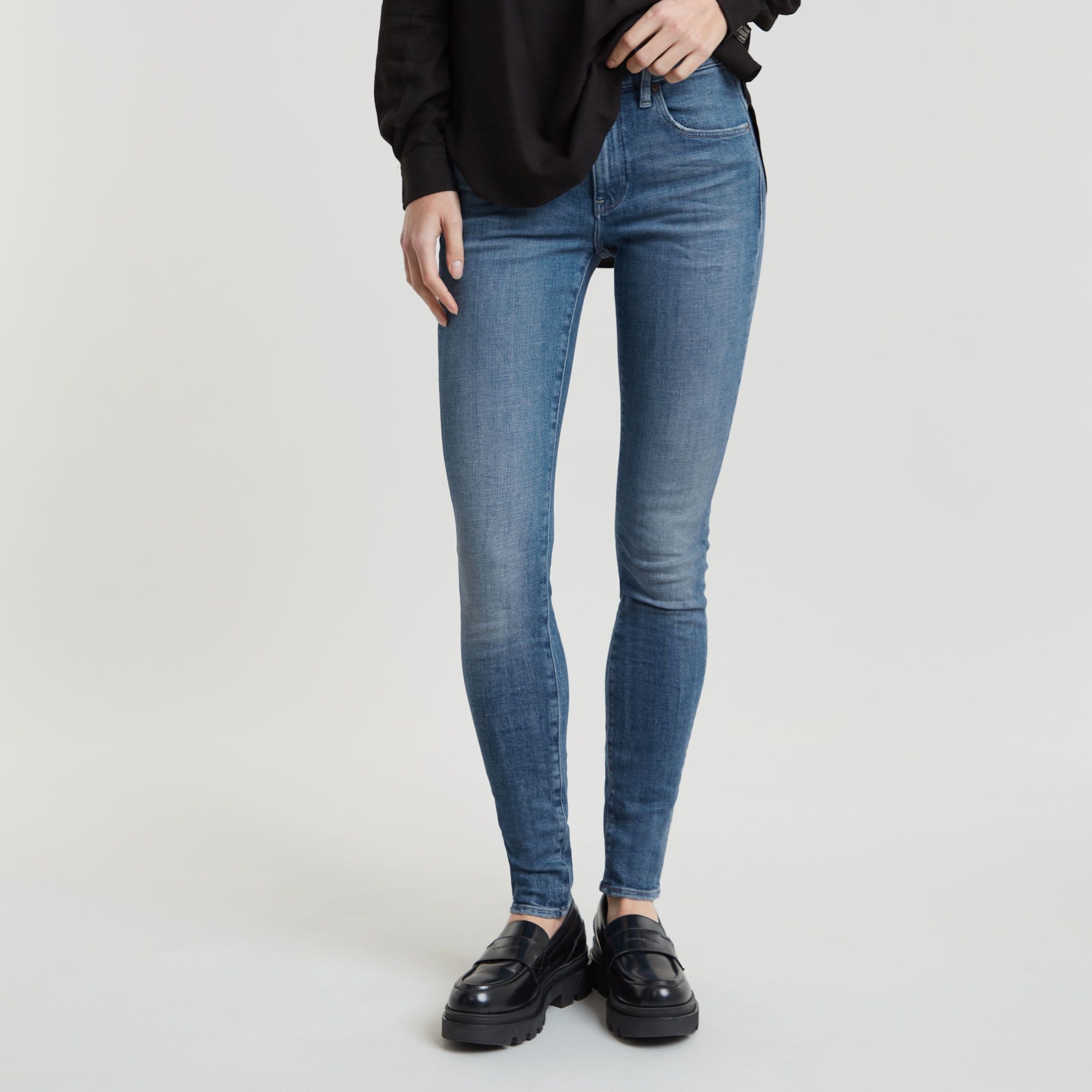 G-Star RAW Lhana Skinny Jeans - Midden blauw - Dames