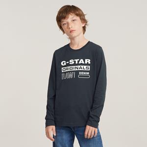 G-Star RAW Jongens T-Shirt Regular - Donkerblauw - jongens