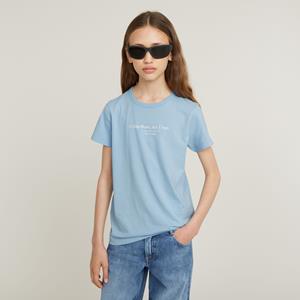 G-Star RAW Meisjes Top Regular - Lichtblauw - meisjes