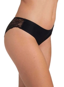 Dorina kanten slip Crystal - Zwart - Kanten dames microfiber onderbroek