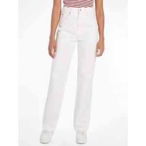Tommy Hilfiger Bootcut jeans RELAXED BOOTCUT HW ECRU met tommy hilfiger logo-badge