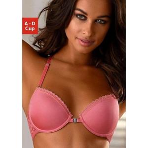 s.Oliver RED LABEL Beachwear Bh met steuncups Lisette met voorsluiting en mooie kanten achterkant, dessous