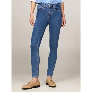 Tommy Hilfiger Skinny fit jeans COMO SKINNY RW BLACK met tommy hilfiger logo-badge