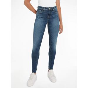 Tommy Hilfiger Skinny fit jeans COMO SKINNY RW BLACK met tommy hilfiger logo-badge