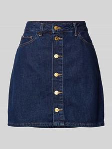 Tommy Hilfiger Jeans rok DNM MINI SKIRT HW CLER Webrok in 5-pocket stijl