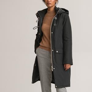 ANNE WEYBURN Halflange parka, ritssluiting, winter